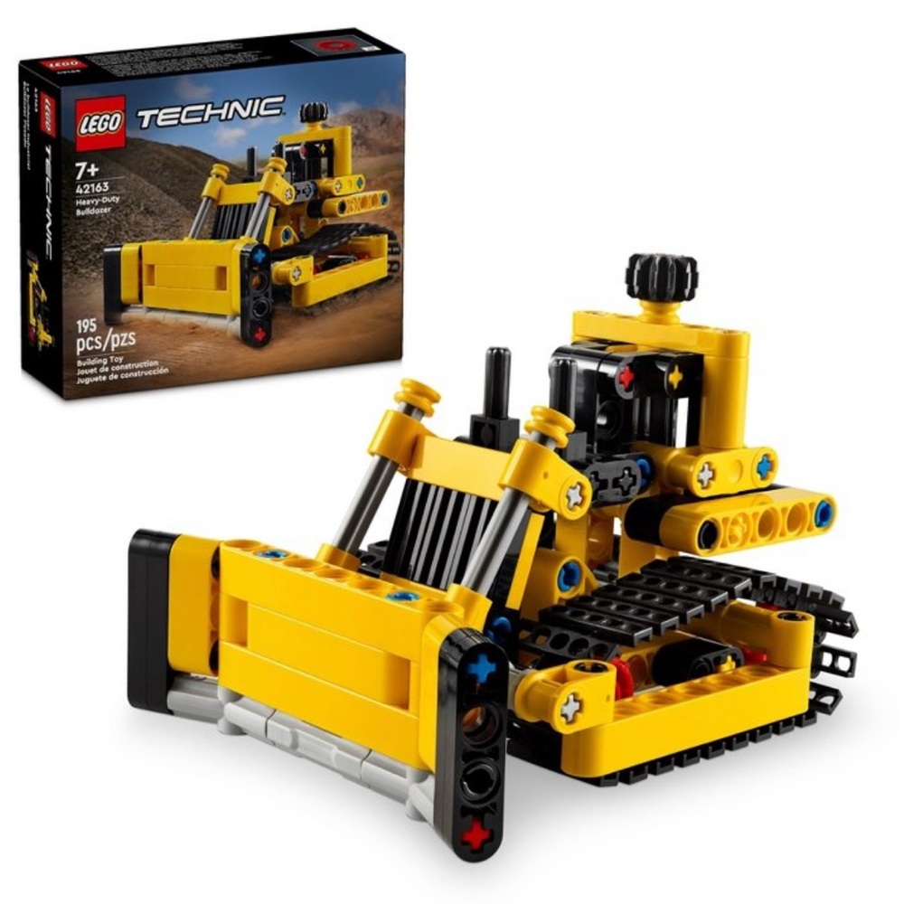 NIB LEGO Technic Yellow Bulldozer  # 42163- 195 pieces